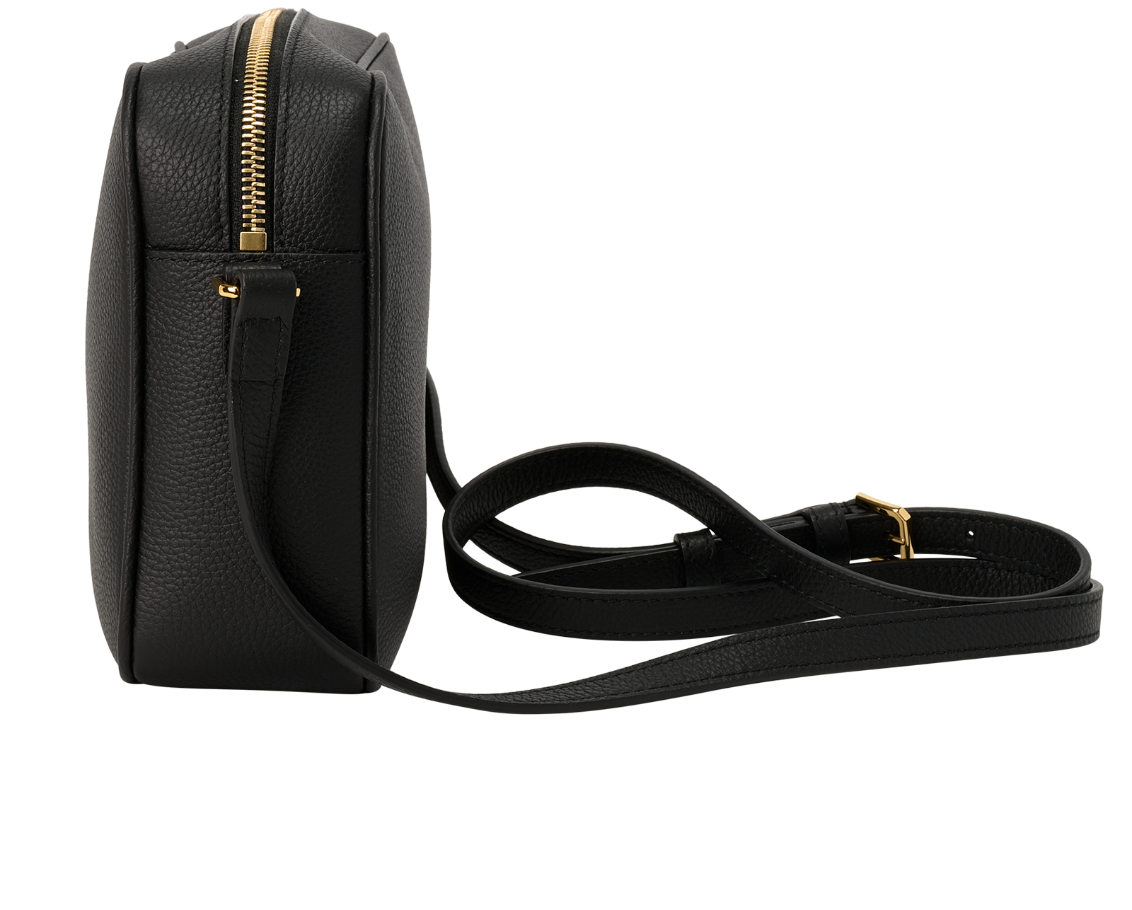 Large Camera Bag, &pound;550, Handbags, Black, Leather, Bottom view